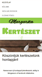 Mobile Screenshot of margaretakerteszet.hu